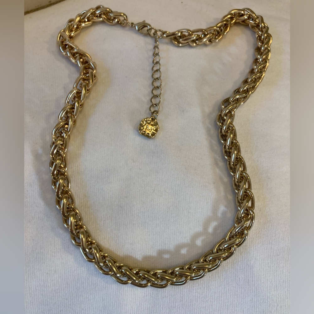 Monet Chunky Rope Chain Statement Necklace